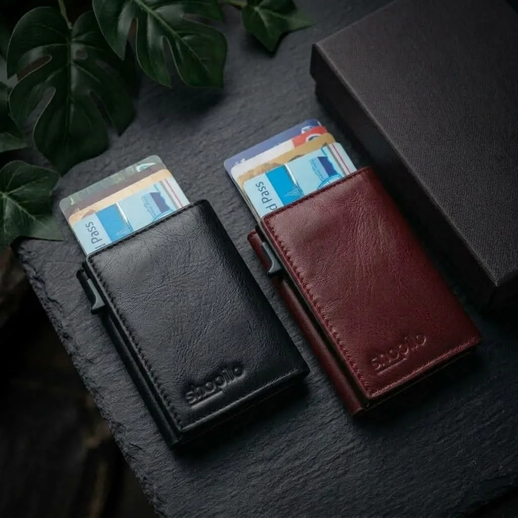 Genuine Cow Leather NFC Protected Card Holder