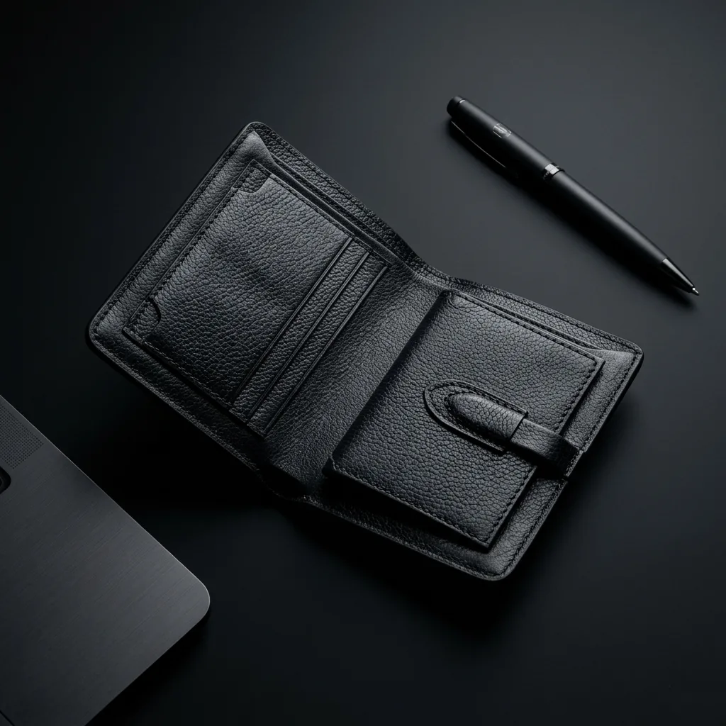 Genuine Leather Loop Short Wallet – Chocolate